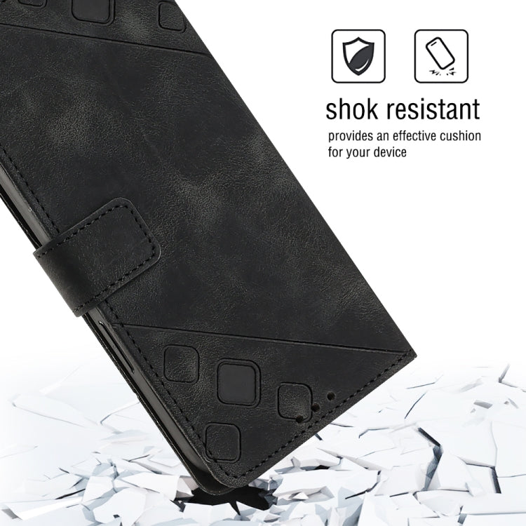 Skin-feel Embossed Leather Phone Case, For Honor X7 4G/Play 30 Plus, For Honor X7a 4G Global, For Honor X8 4G, For Honor X8a 4G Global