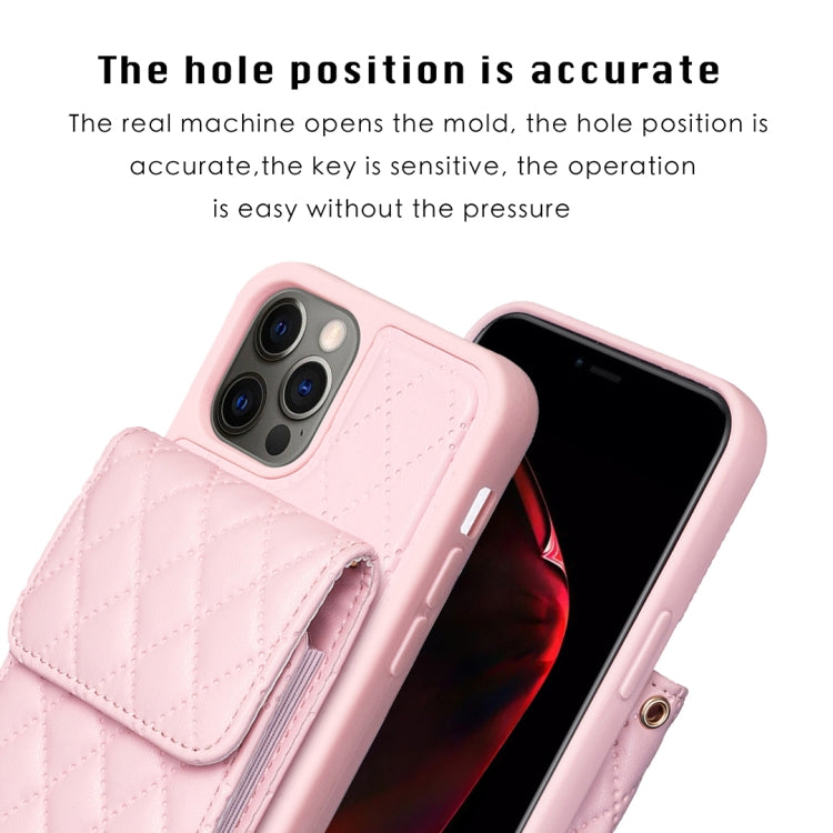 Vertical Wallet Rhombic Leather Phone Case, For iPhone 12 Pro Max, For iPhone 11, For iPhone 11 Pro, For iPhone 11 Pro Max
