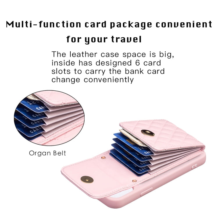 Vertical Wallet Rhombic Leather Phone Case, For iPhone 12 Pro Max, For iPhone 11, For iPhone 11 Pro, For iPhone 11 Pro Max