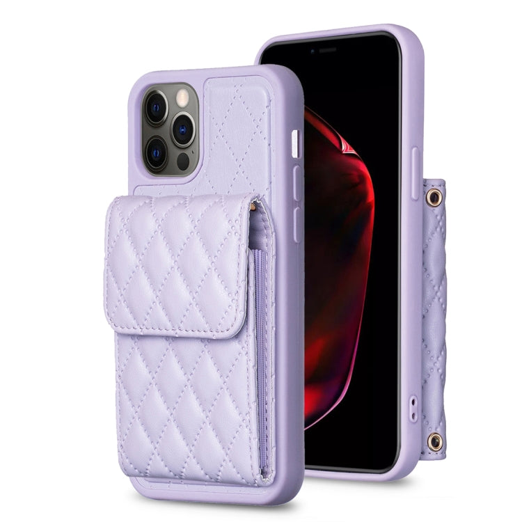 Vertical Wallet Rhombic Leather Phone Case, For iPhone 12 Pro Max, For iPhone 11, For iPhone 11 Pro, For iPhone 11 Pro Max