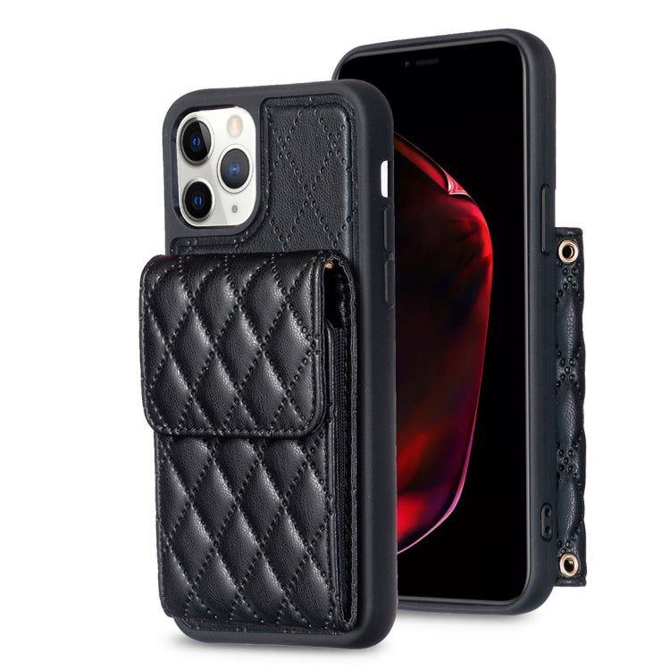 Vertical Wallet Rhombic Leather Phone Case, For iPhone 12 Pro Max, For iPhone 11, For iPhone 11 Pro, For iPhone 11 Pro Max