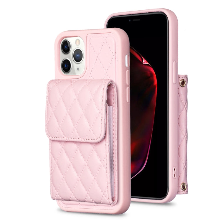Vertical Wallet Rhombic Leather Phone Case, For iPhone 12 Pro Max, For iPhone 11, For iPhone 11 Pro, For iPhone 11 Pro Max