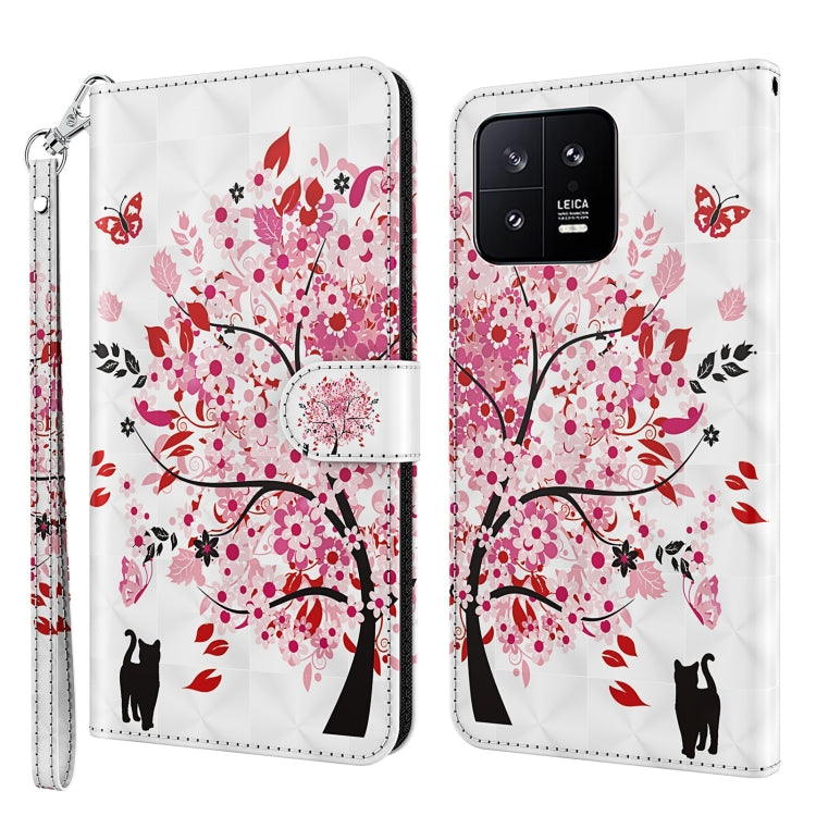 3D Painting Pattern Flip Leather Phone Case, For Xiaomi 13, For Xiaomi 13 Pro