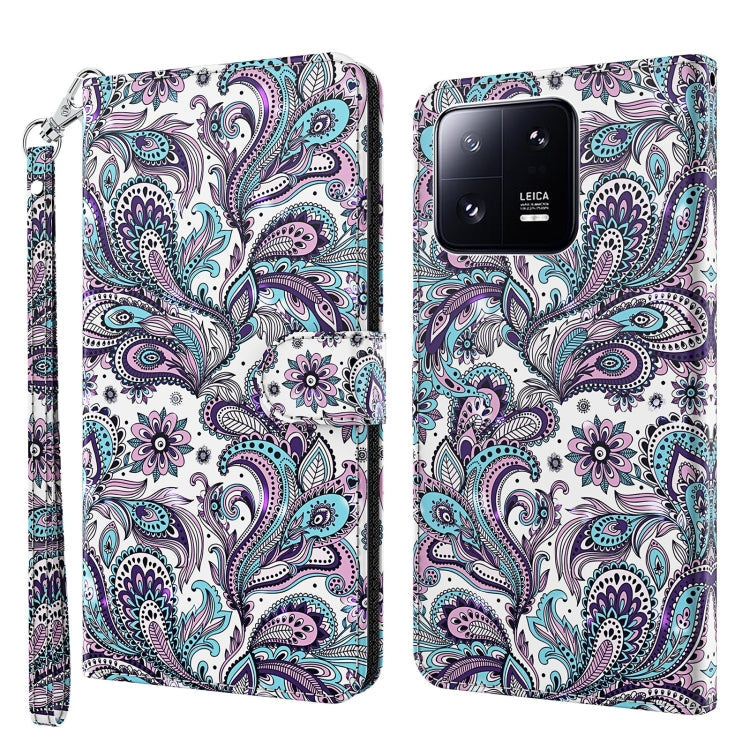 3D Painting Pattern Flip Leather Phone Case, For Xiaomi 13, For Xiaomi 13 Pro
