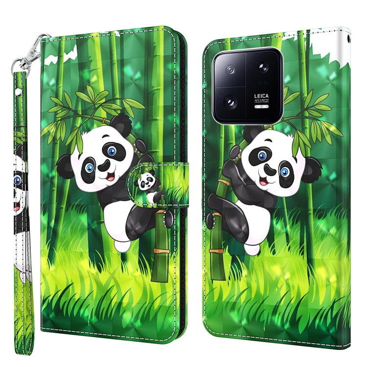 3D Painting Pattern Flip Leather Phone Case, For Xiaomi 13, For Xiaomi 13 Pro