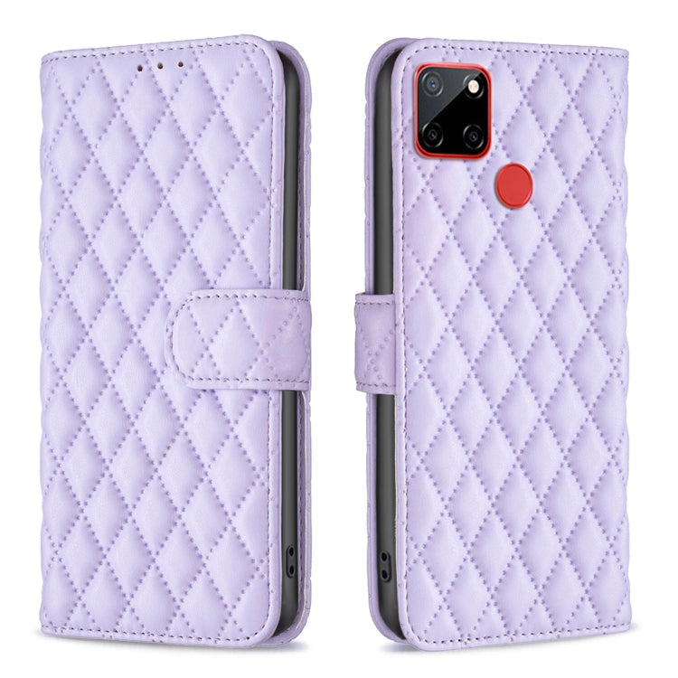 Diamond Lattice Wallet Flip Leather Phone Case, For Nokia C12, For Nokia C22, For Nokia C32, For Realme C33