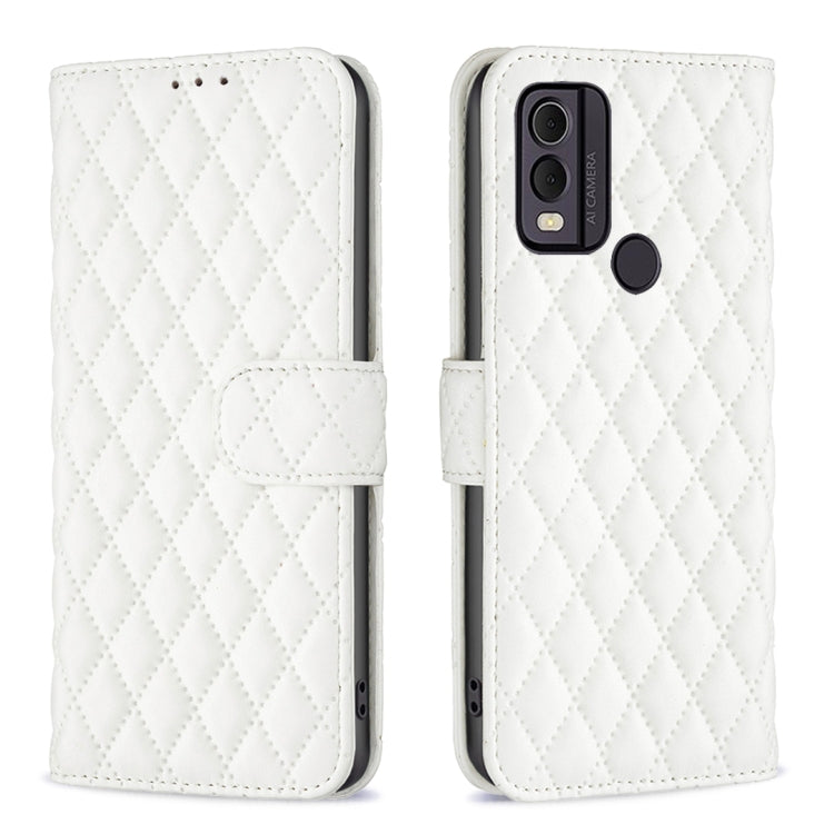 Diamond Lattice Wallet Flip Leather Phone Case, For Nokia C12, For Nokia C22, For Nokia C32, For Realme C33