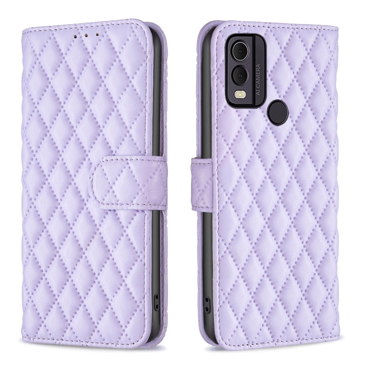 Diamond Lattice Wallet Flip Leather Phone Case, For Nokia C12, For Nokia C22, For Nokia C32, For Realme C33