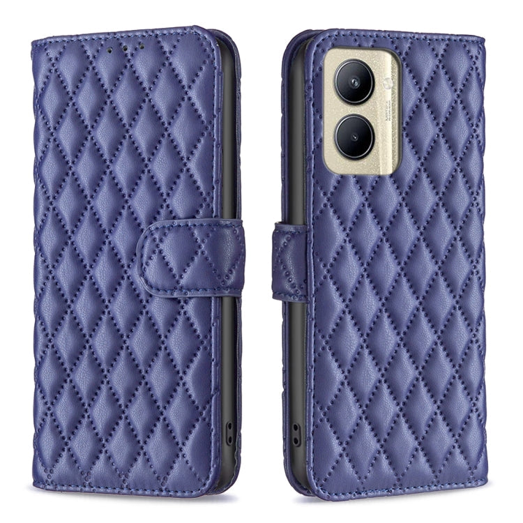Diamond Lattice Wallet Flip Leather Phone Case, For Nokia C12, For Nokia C22, For Nokia C32, For Realme C33