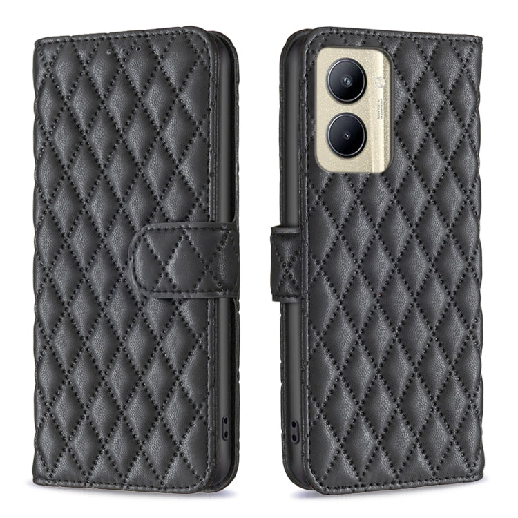 Diamond Lattice Wallet Flip Leather Phone Case, For Nokia C12, For Nokia C22, For Nokia C32, For Realme C33