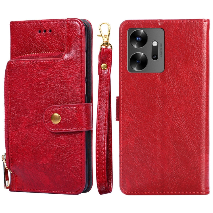 Zipper Bag Leather Phone Case, For Infinix Hot 12 Pro, For Infinix Hot 12i, For Infinix Hot 20i, For Infinix Note 11, For Infinix Smart 7, For Infinix Zero 20