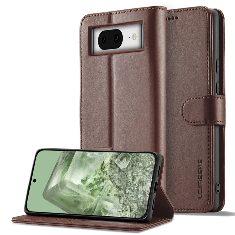 LC.IMEEKE Calf Texture Flip Leather Phone Case, For Google Pixel 7a, For Google Pixel 6a