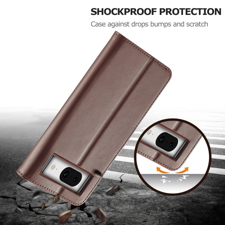LC.IMEEKE Calf Texture Flip Leather Phone Case, For Google Pixel 7a, For Google Pixel 6a