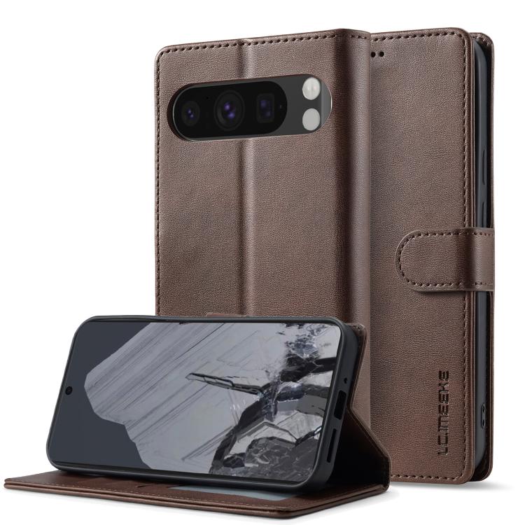 LC.IMEEKE Calf Texture Flip Leather Phone Case, For Google Pixel 10a, For Google Pixel 10 Pro XL, For Google Pixel 10 / 10 Pro, For Google Pixel 9a