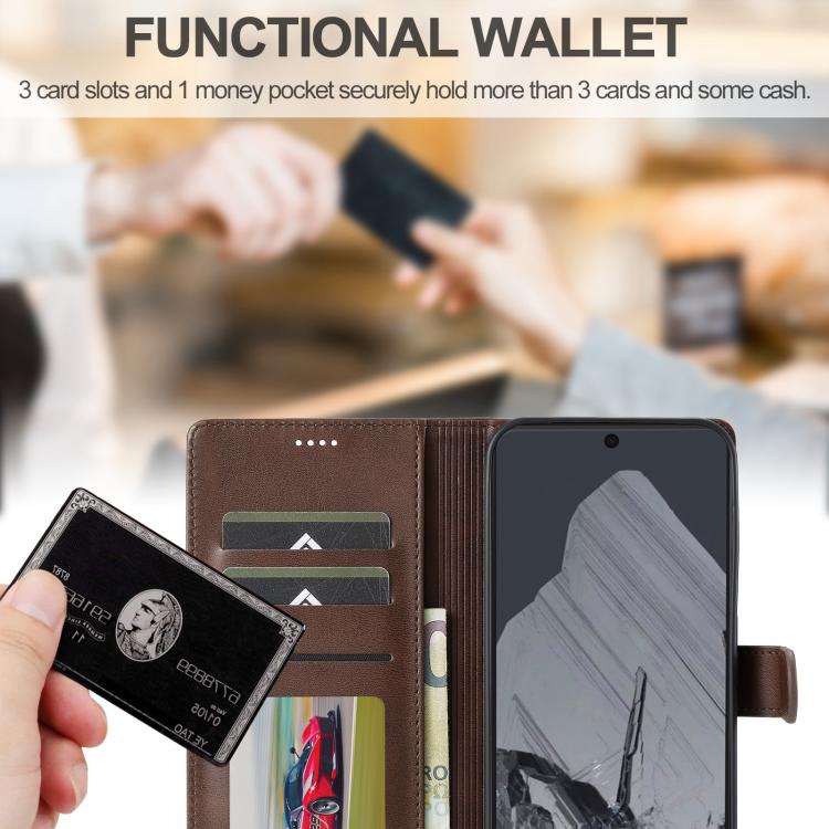 LC.IMEEKE Calf Texture Flip Leather Phone Case, For Google Pixel 10a, For Google Pixel 10 Pro XL, For Google Pixel 10 / 10 Pro, For Google Pixel 9a