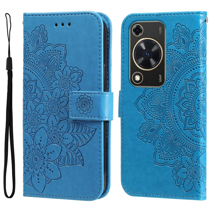 Seven-petal Flowers Embossing Leather Phone Case, For Huawei nova 13 / nova 12, For Huawei Enjoy 70 Pro, For Huawei Enjoy 70, For Huawei nova 11 SE