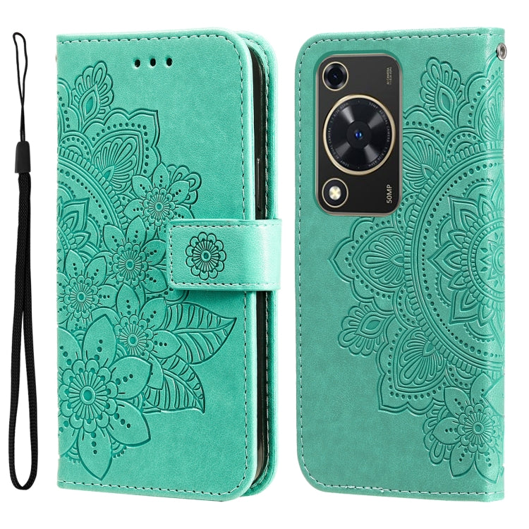 Seven-petal Flowers Embossing Leather Phone Case, For Huawei nova 13 / nova 12, For Huawei Enjoy 70 Pro, For Huawei Enjoy 70, For Huawei nova 11 SE