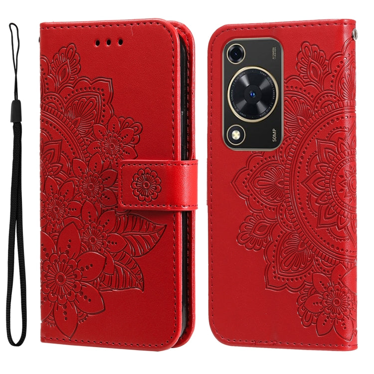 Seven-petal Flowers Embossing Leather Phone Case, For Huawei nova 13 / nova 12, For Huawei Enjoy 70 Pro, For Huawei Enjoy 70, For Huawei nova 11 SE