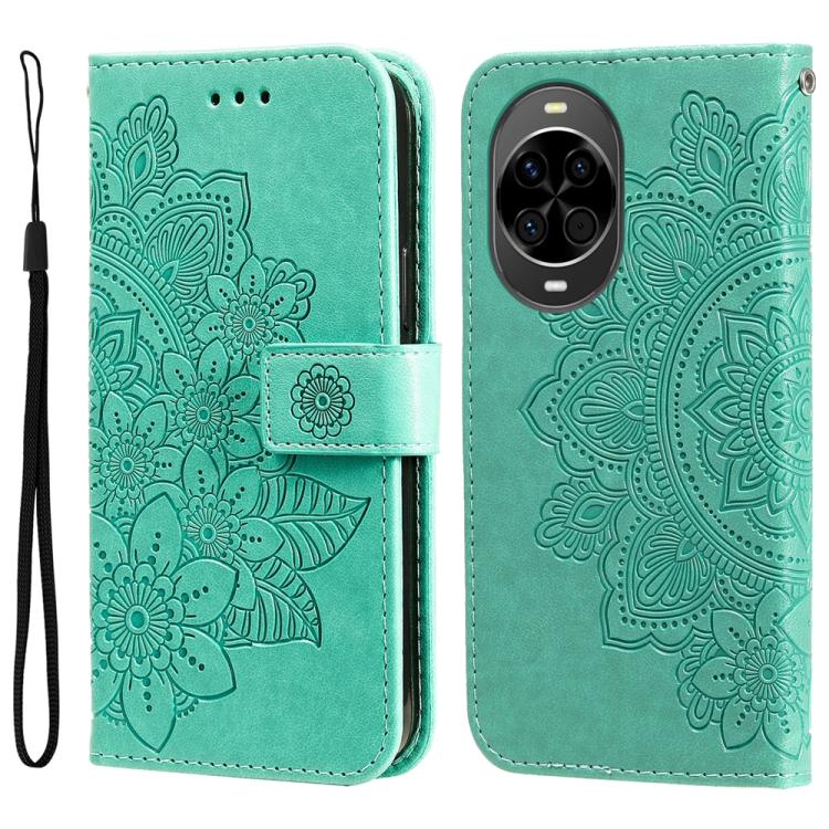 Seven-petal Flowers Embossing Leather Phone Case, For Huawei Maimang 40 5G, For Huawei nova 14, For Huawei Enjoy 80, For Huawei nova 13 Pro