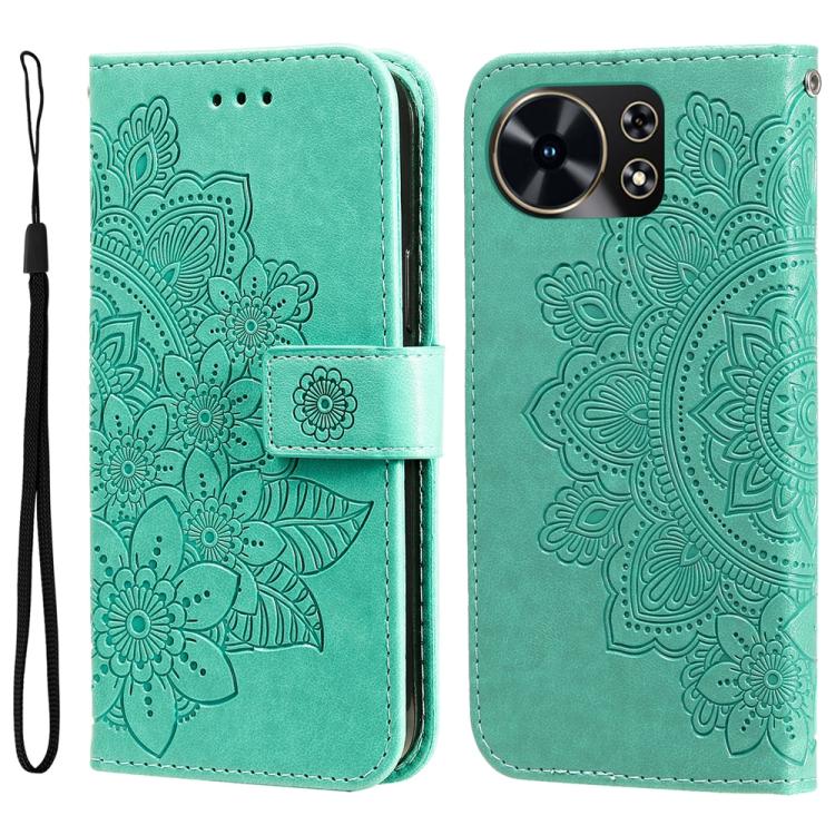 Seven-petal Flowers Embossing Leather Phone Case, For Huawei Maimang 40 5G, For Huawei nova 14, For Huawei Enjoy 80, For Huawei nova 13 Pro