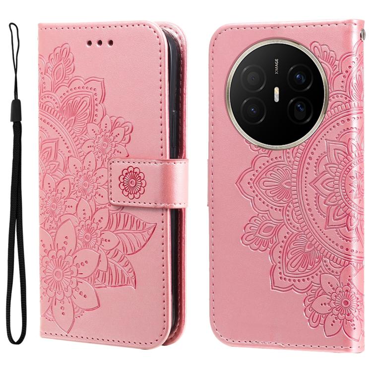 Seven-petal Flowers Embossing Leather Phone Case, For Huawei Enjoy 80 Plus, For Huawei nova 15 Pro / nova 15 Ultra, For Huawei Mate 70 Air 5G, For Huawei nova 14 Lite
