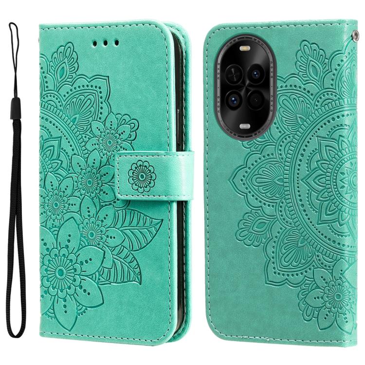 Seven-petal Flowers Embossing Leather Phone Case, For Huawei Mate 70 Air 5G, For Huawei nova 14 Lite, For Huawei Maimang 40 5G, For Huawei nova 14