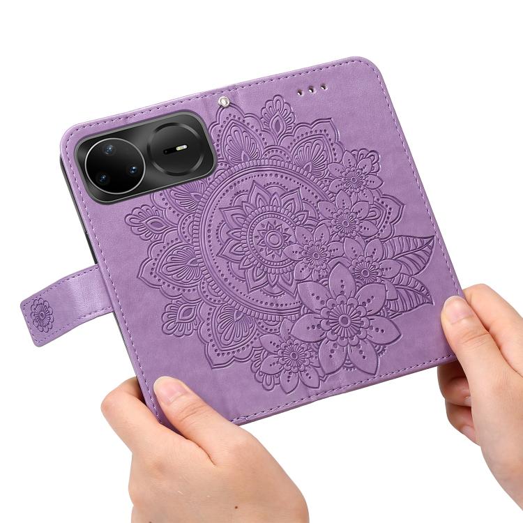 Seven-petal Flowers Embossing Leather Phone Case, For Huawei Mate 70 Air 5G, For Huawei nova 14 Lite, For Huawei Maimang 40 5G, For Huawei nova 14
