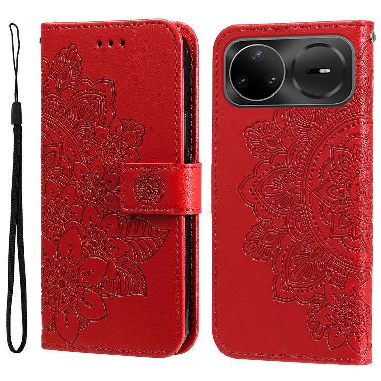 Seven-petal Flowers Embossing Leather Phone Case, For Huawei Mate 70 Air 5G, For Huawei nova 14 Lite, For Huawei Maimang 40 5G, For Huawei nova 14