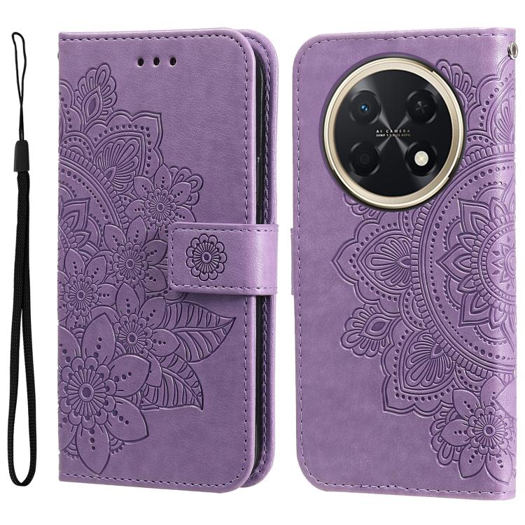 Seven-petal Flowers Embossing Leather Phone Case, For Huawei Enjoy 80 Plus, For Huawei nova 15 Pro / nova 15 Ultra, For Huawei Mate 70 Air 5G, For Huawei nova 14 Lite