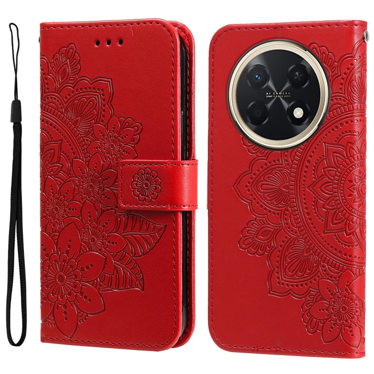 Seven-petal Flowers Embossing Leather Phone Case, For Huawei Enjoy 80 Plus, For Huawei nova 15 Pro / nova 15 Ultra, For Huawei Mate 70 Air 5G, For Huawei nova 14 Lite