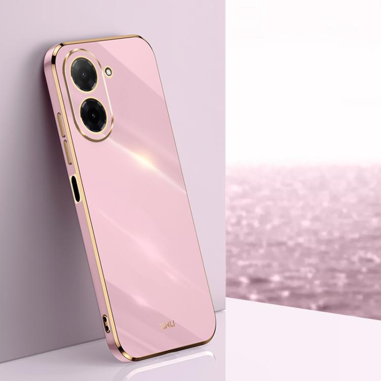 XINLI Straight Edge 6D Electroplate TPU Phone Case, For Redmi A5 4G 171.7mm / Poco C71, For Redmi Turbo 4 Pro, For Redmi Note 14 Pro 4G Global