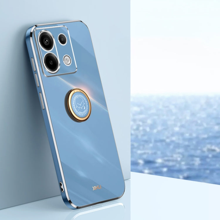 XINLI Straight Edge 6D Electroplate TPU Phone Case with Ring Holder, For Xiaomi Redmi Note 13 Pro+, For Xiaomi Redmi Note 13 Pro, For Xiaomi Redmi K60 Ultra / Mi 13T