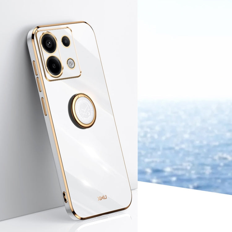 XINLI Straight Edge 6D Electroplate TPU Phone Case with Ring Holder, For Xiaomi Redmi Note 13 Pro+, For Xiaomi Redmi Note 13 Pro, For Xiaomi Redmi K60 Ultra / Mi 13T