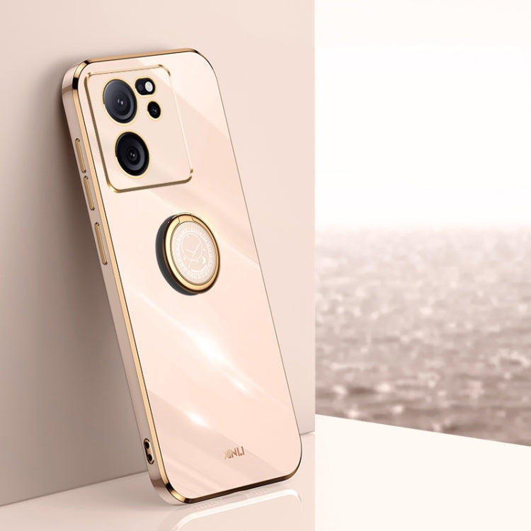 XINLI Straight Edge 6D Electroplate TPU Phone Case with Ring Holder, For Xiaomi Redmi Note 13 Pro+, For Xiaomi Redmi Note 13 Pro, For Xiaomi Redmi K60 Ultra / Mi 13T
