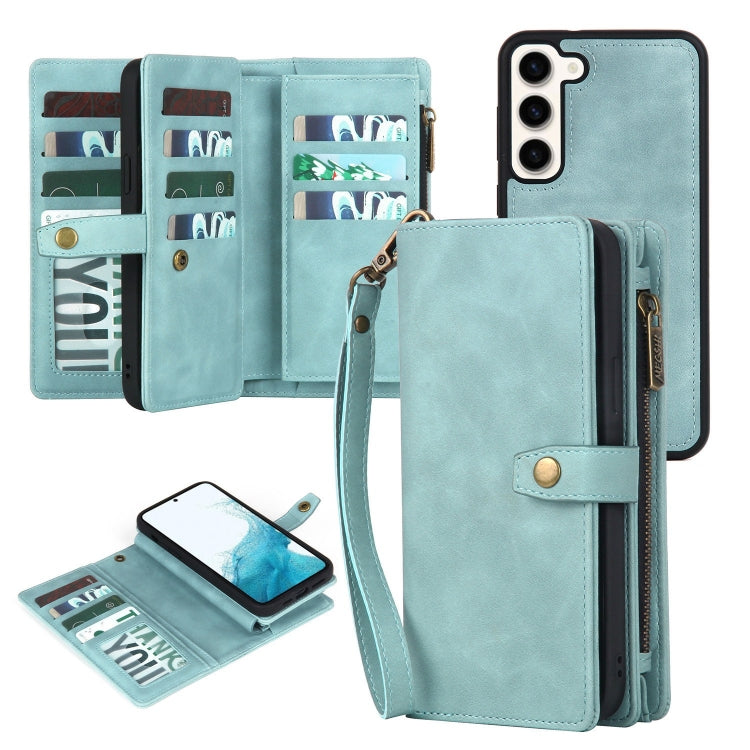 Zipper Wallet Magnetic Detachable Leather Phone Case, For Samsung Galaxy A22 5G, For Samsung Galaxy A32 5G, For Samsung Galaxy A32 4G, For Samsung Galaxy A33 5G, For Samsung Galaxy A42 5G, For Samsung Galaxy A50, For Samsung Galaxy A51 4G...