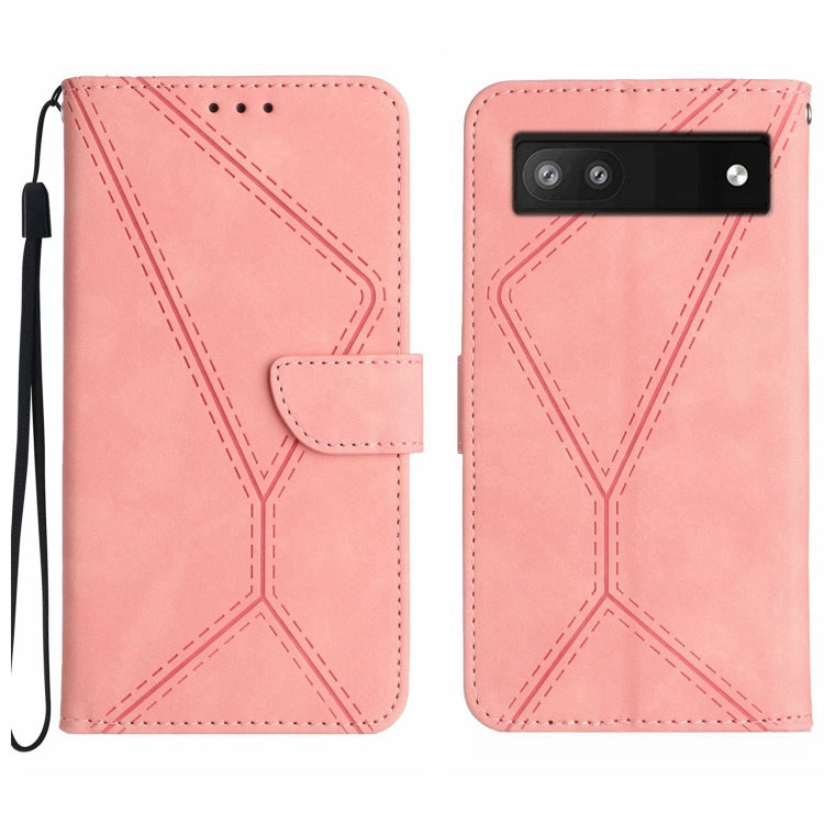 Stitching Embossed Leather Phone Case, For Google Pixel 6 Pro, For Google Pixel 6a