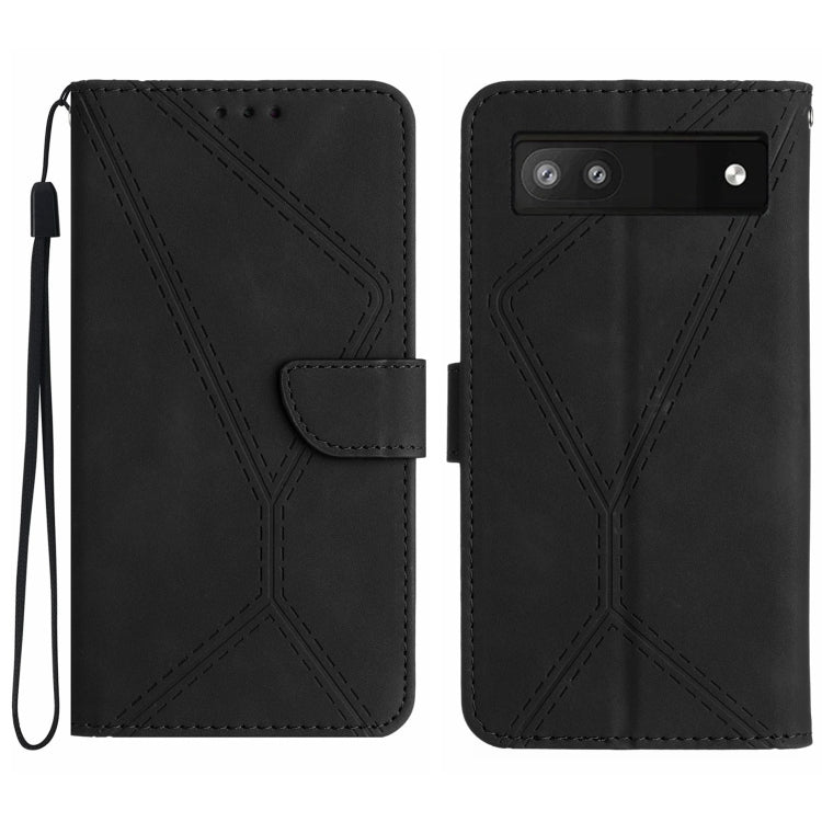 Stitching Embossed Leather Phone Case, For Google Pixel 6 Pro, For Google Pixel 6a