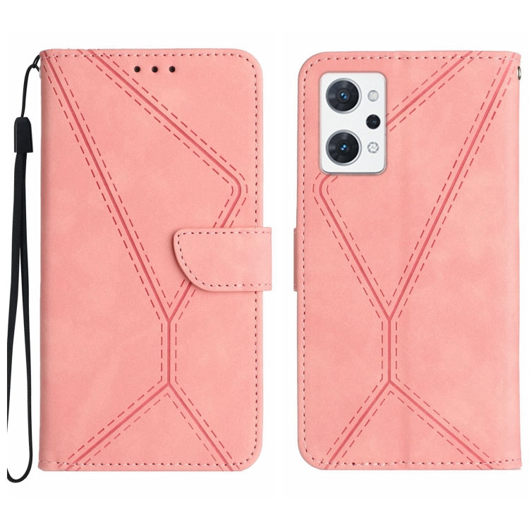 Stitching Embossed Leather Phone Case, For OPPO A57 4G / A77 4G, For OPPO A78 5G, For OPPO Reno7 A JP, For OPPO Reno8 4G / Reno7 4G