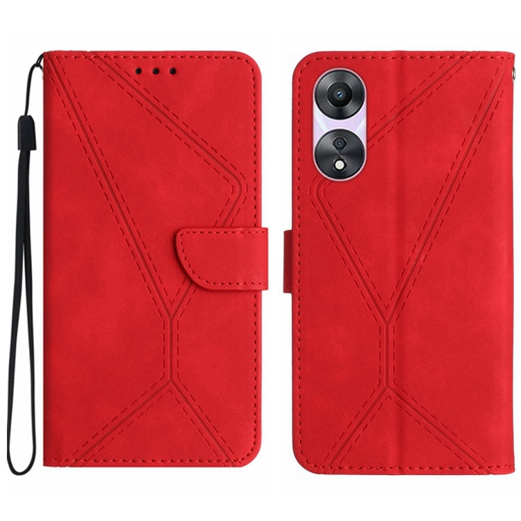 Stitching Embossed Leather Phone Case, For OPPO Reno8 T 4G, For OPPO Reno8 T 5G/A1 Pro 5G, For OPPO Reno9/Reno9 Pro 5G, For OPPO Reno9 Pro+