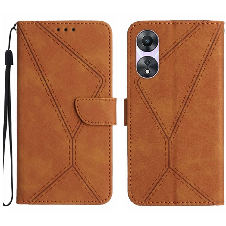 Stitching Embossed Leather Phone Case, For OPPO Reno8 T 4G, For OPPO Reno8 T 5G/A1 Pro 5G, For OPPO Reno9/Reno9 Pro 5G, For OPPO Reno9 Pro+