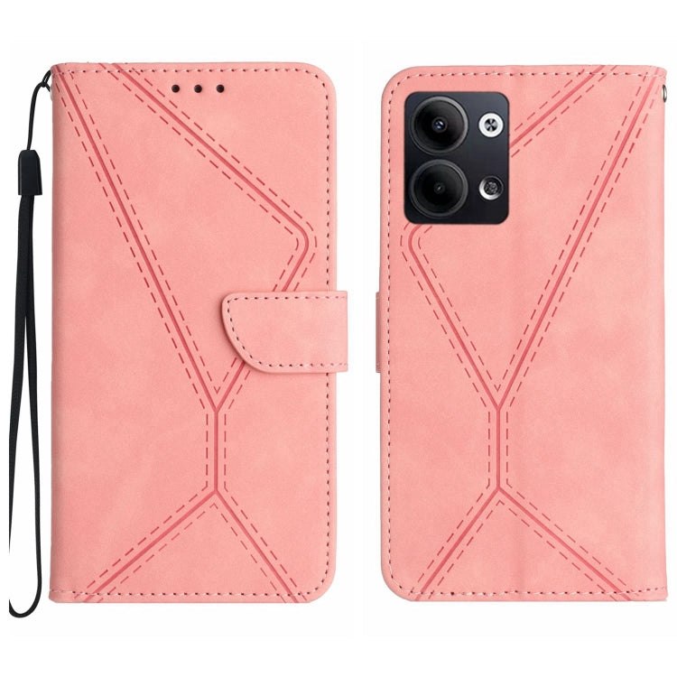 Stitching Embossed Leather Phone Case, For OPPO Reno8 T 4G, For OPPO Reno8 T 5G/A1 Pro 5G, For OPPO Reno9/Reno9 Pro 5G, For OPPO Reno9 Pro+