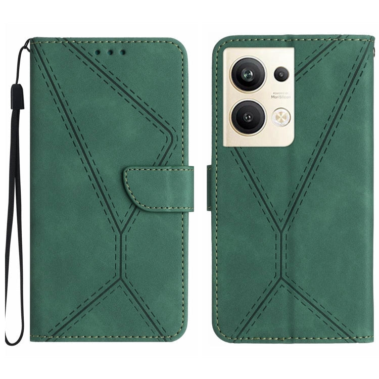 Stitching Embossed Leather Phone Case, For OPPO Reno8 T 4G, For OPPO Reno8 T 5G/A1 Pro 5G, For OPPO Reno9/Reno9 Pro 5G, For OPPO Reno9 Pro+