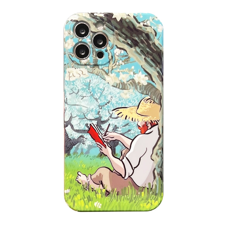 Oil Painting Pattern Glossy PC Phone Case, For iPhone 11, For iPhone 11 Pro, For iPhone X / XS, For iPhone XR