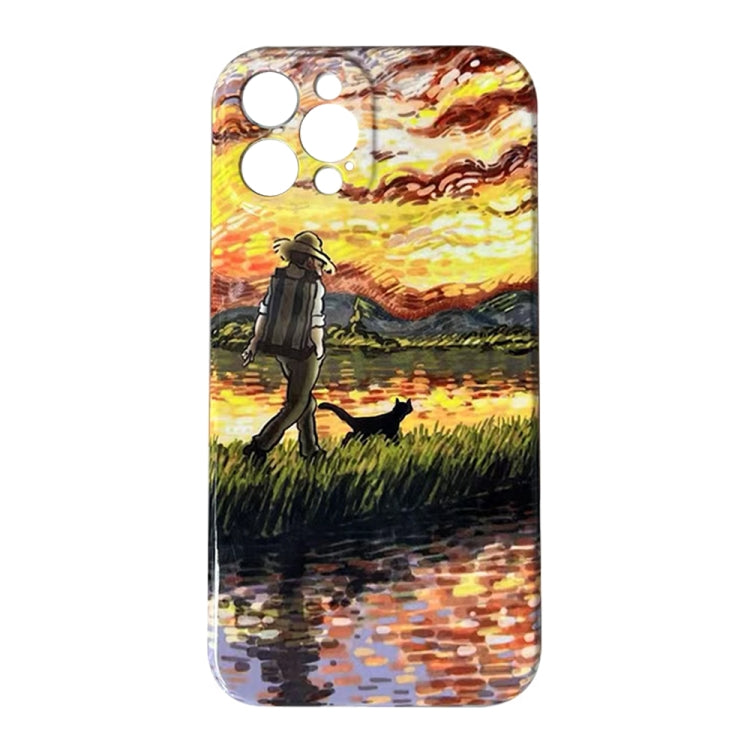 Oil Painting Pattern Glossy PC Phone Case, For iPhone XS Max, For iPhone 8 Plus / 7 Plus