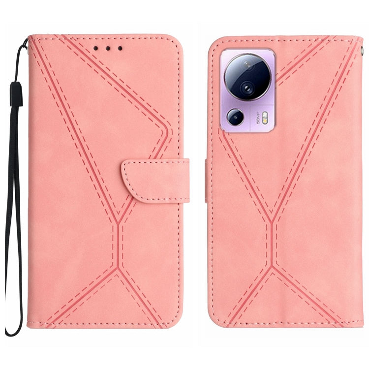 Stitching Embossed Leather Phone Case, For Xiaomi 13 Lite, For Xiaomi 13 Pro, For Xiaomi 13, For Xiaomi 12T / 12T Pro