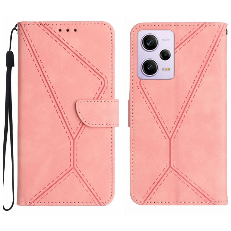 Stitching Embossed Leather Phone Case, For Xiaomi Redmi Note 12 Pro+, For Redmi Note 12 Pro 5G, For Xiaomi POCO X5 Pro, For Xiaomi Redmi Note 12 5G