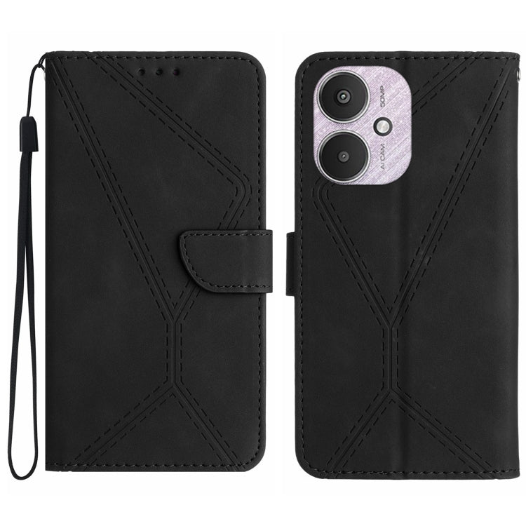Stitching Embossed Leather Phone Case, For Xiaomi Redmi 13 4G Global / 5G Global, For Xiaomi Redmi A3, For Xiaomi Redmi Note 13 4G Global, For Xiaomi Redmi 13C 5G
