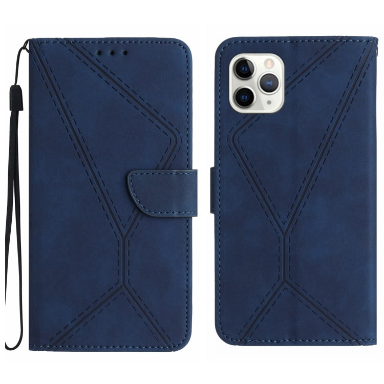 Stitching Embossed Leather Phone Case, For iPhone 11, For iPhone 11 Pro, For iPhone 11 Pro Max, For iPhone 14 Plus