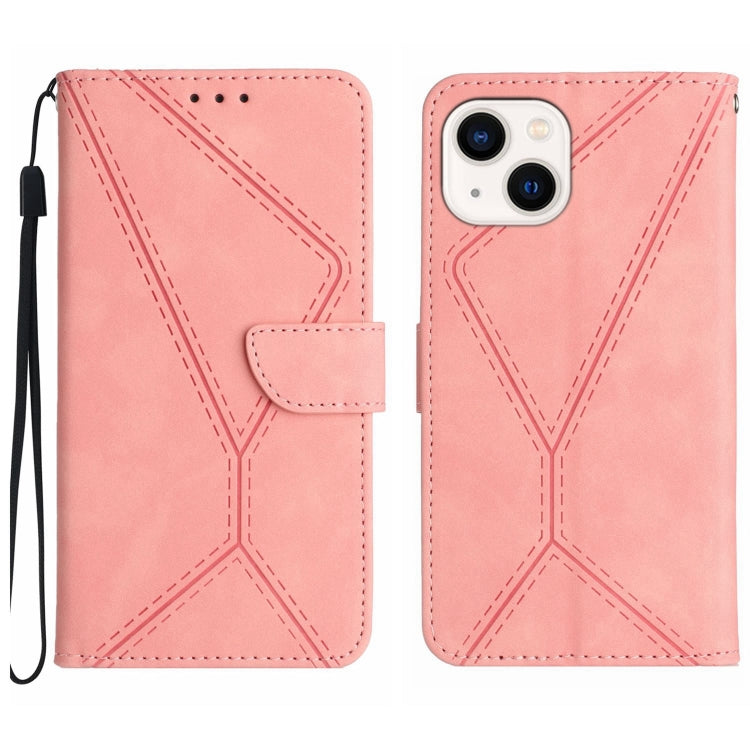Stitching Embossed Leather Phone Case, For iPhone 11, For iPhone 11 Pro, For iPhone 11 Pro Max, For iPhone 14 Plus