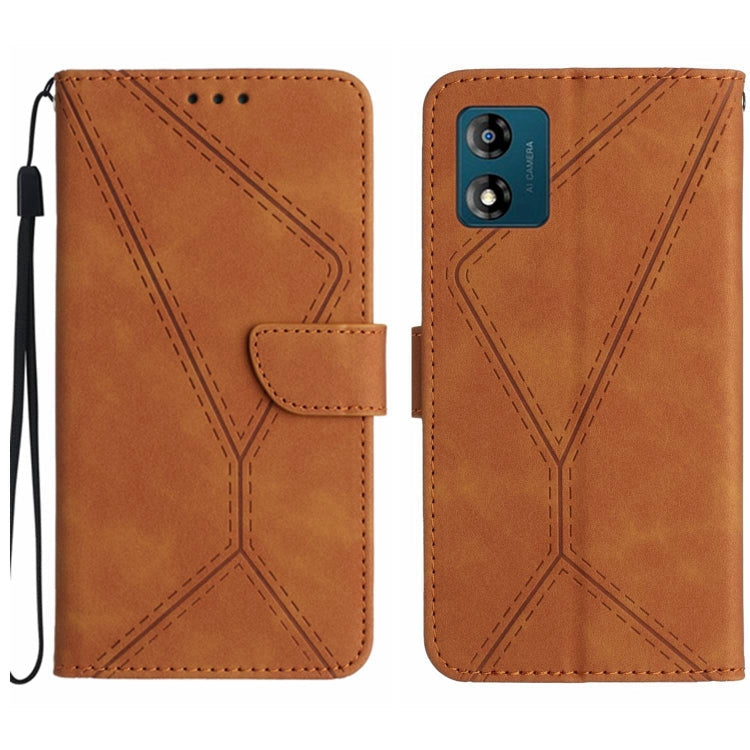 Stitching Embossed Leather Phone Case, For Motorola Moto G 5G 2023, For Motorola Moto G Play 2023, For Motorola Moto G72 4G, For Motorola Moto E22 / E22i 4G